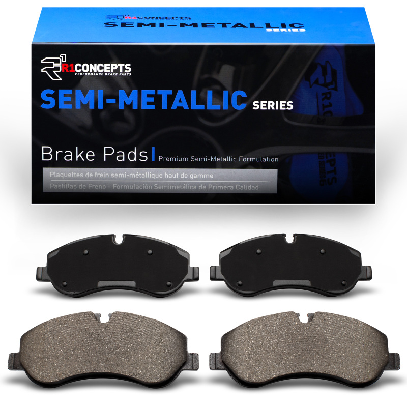 Ford Transit Brake Pads - Front - R1 Concepts - Semi Met - `14-`19
